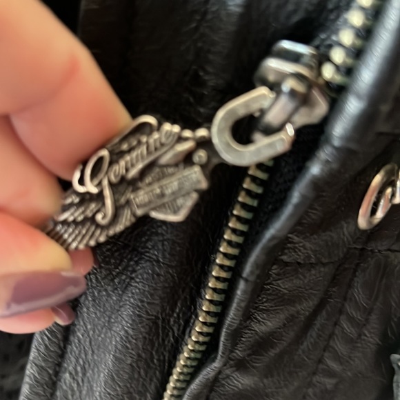 🏍 💯% AUTHENTIC-HARLEY DAVIDSON LEATHER JACKET                 🏍 NEW CONDITION - Picture 10 of 11